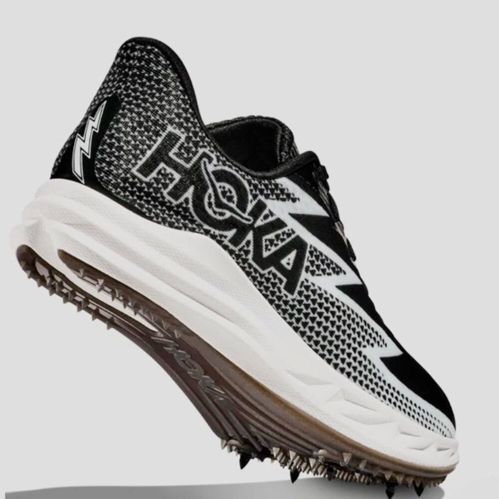 NEW Hoka Crescendo MD Unisex Black & White Track Spikes Size W10 M 8.5